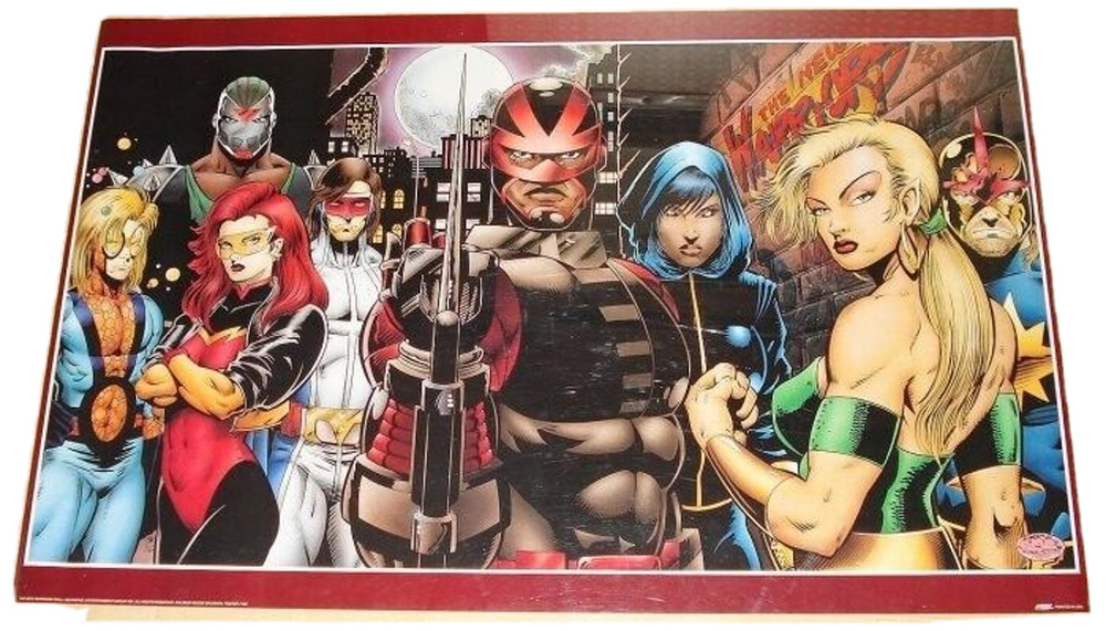 Marvel Poster Comics 1993 The New Warriors #150 34"x22" Never Displayed